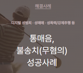 로톡 통매음 무혐의 사례