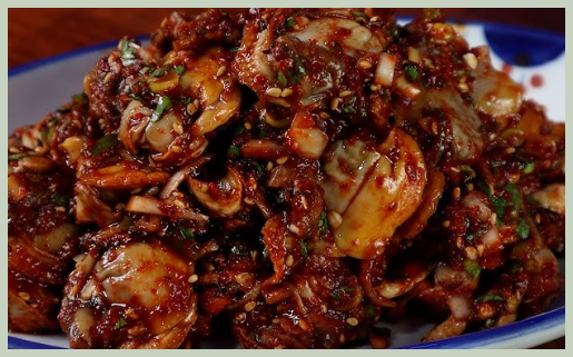 피조개 무침
