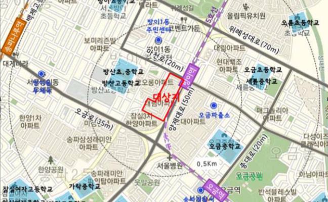  서울 송파구 오금동 오금 대림 아파트 재건축 예비 안전진단 통과