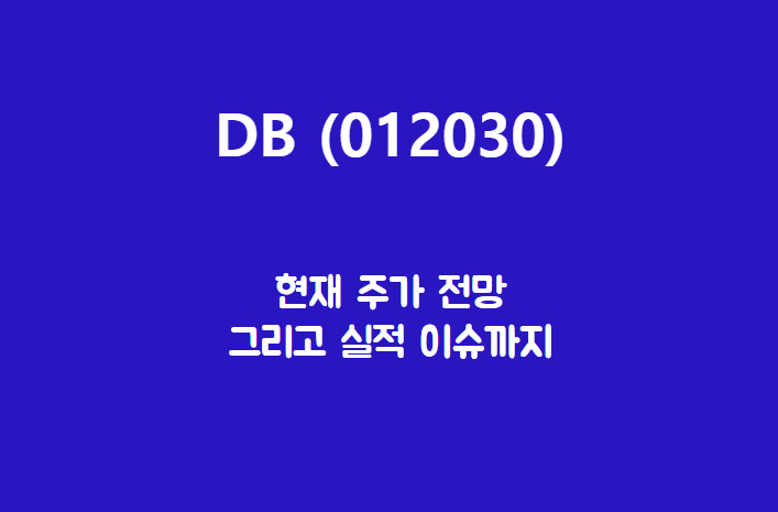  DB (012030) 주가, 실적, 전망, 기업분석