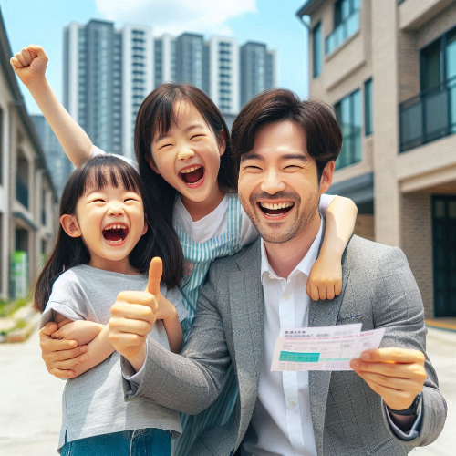 장기전세 주택을 지원받게 된 가족
