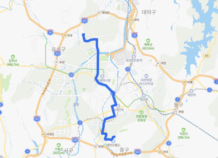  [대전] 318번버스 시간표,  노선 정보 : 오월도, 용문역, 정부대전청사, 엑스포과학공원, 대덕대학교