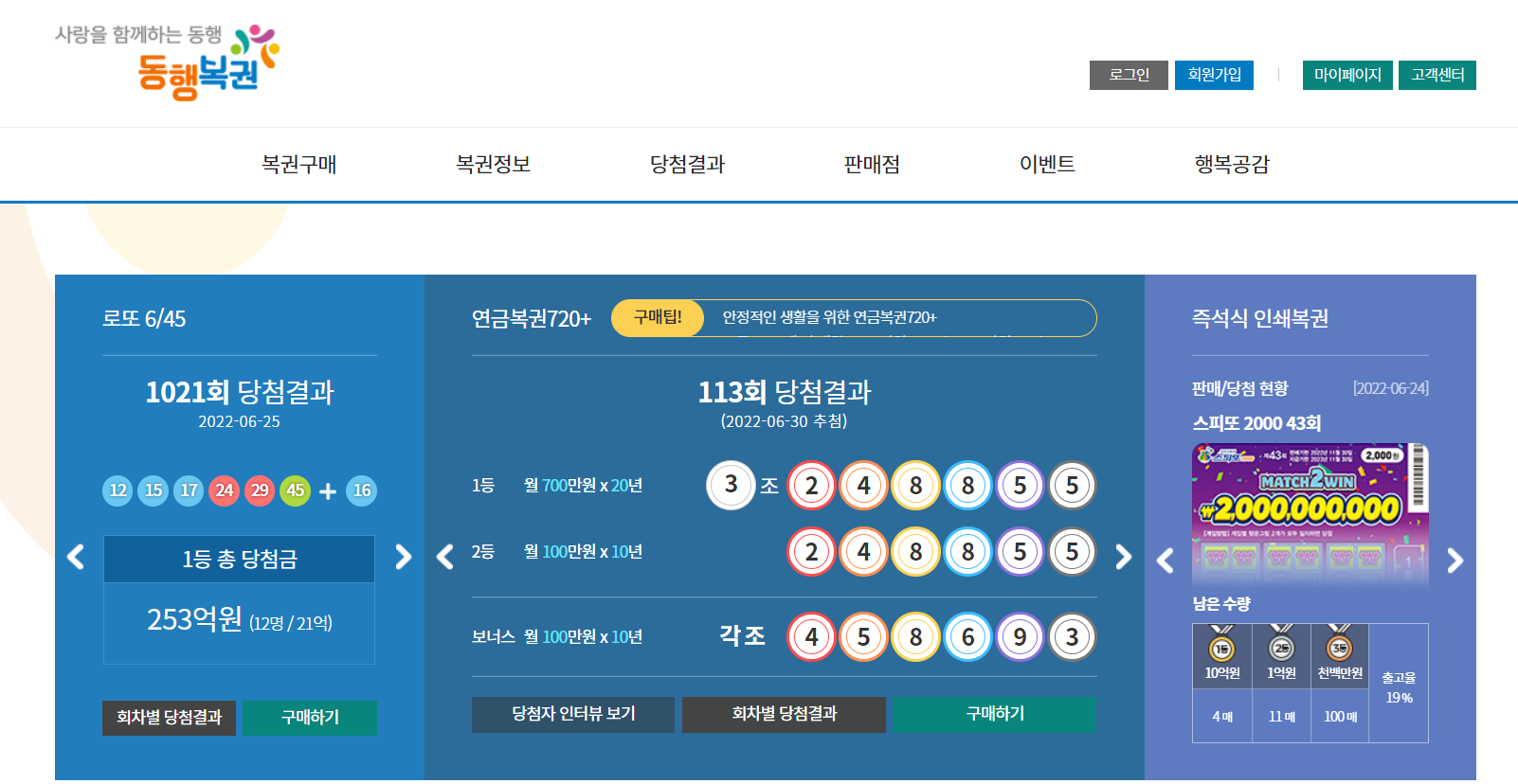 또로또복권 이미지