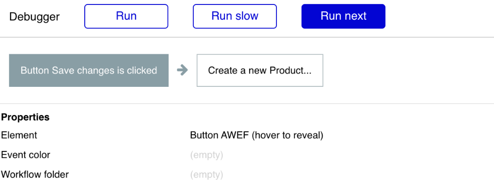 스텝바이 스텝 모드 실행