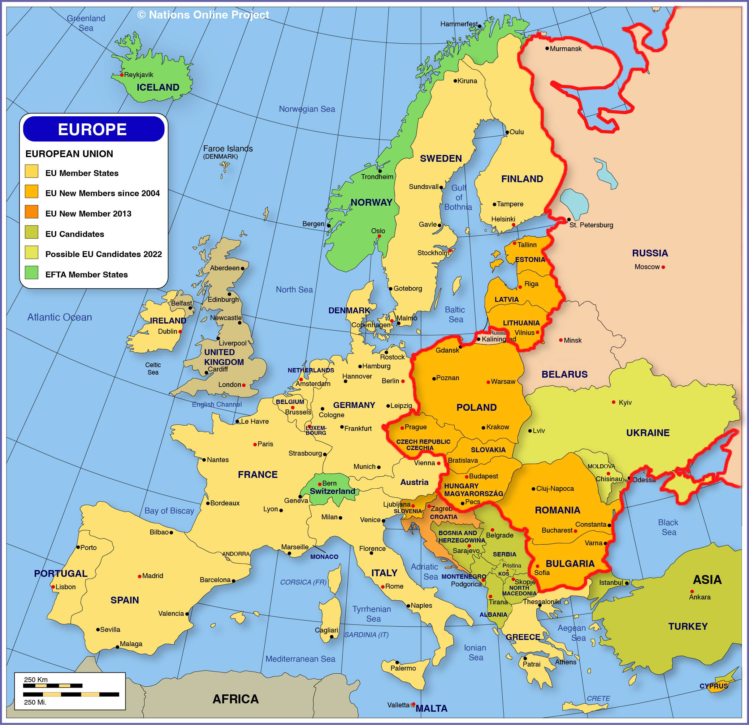 동유럽 지도 보기