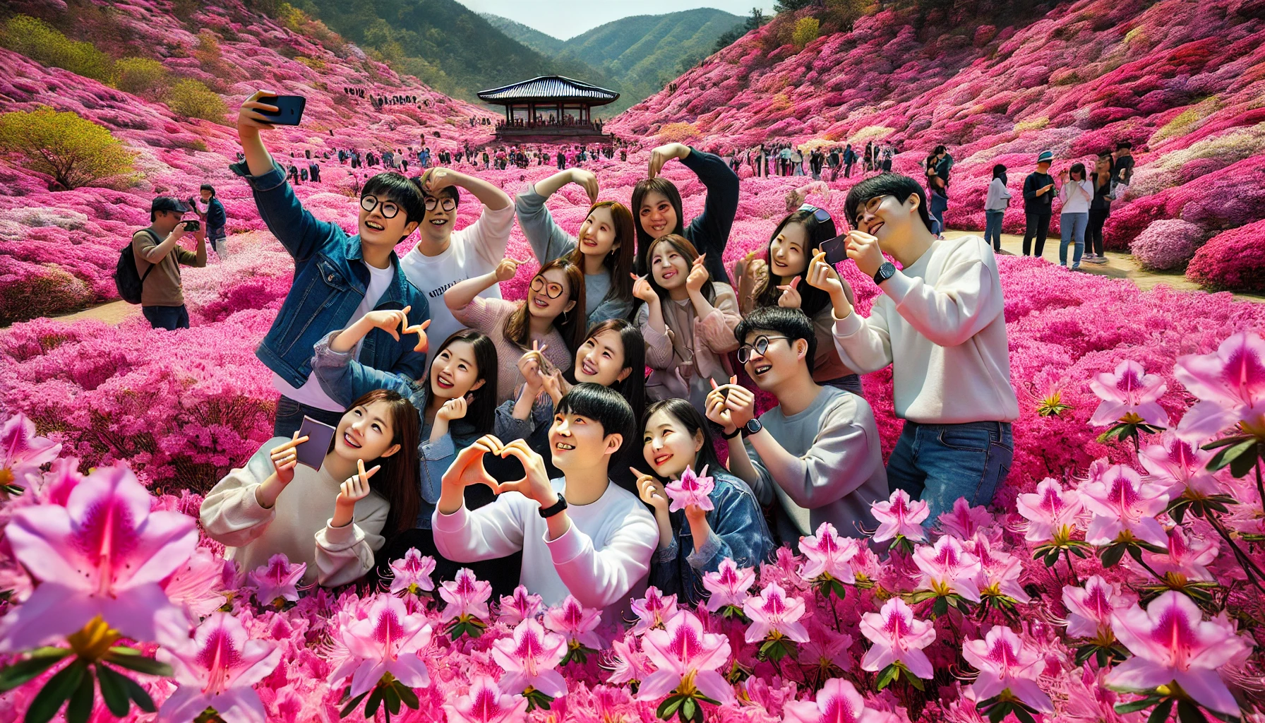 여수 영취산 진달래축제 현장 모습 &ndash; 가족&amp;#44; 연인&amp;#44; 친구와 함께 즐기는 봄꽃 여행