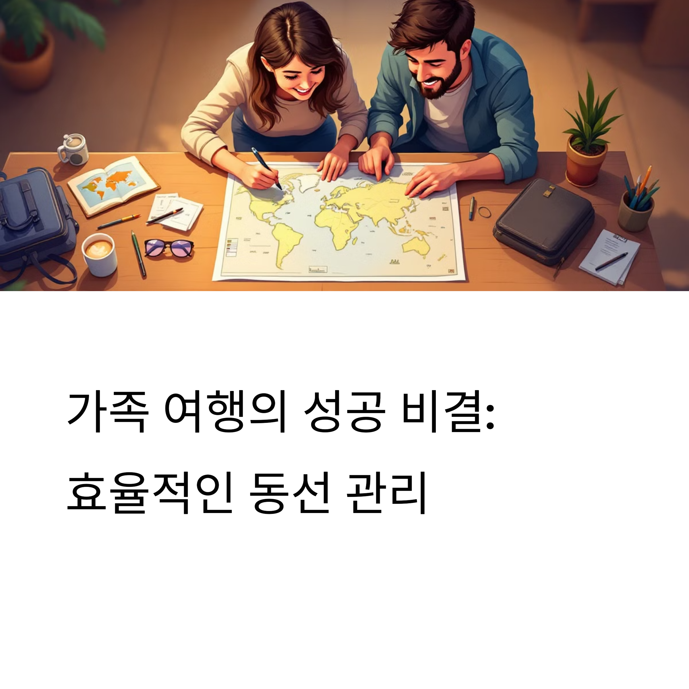가족 여행을 위한 최적의 동선 짜기