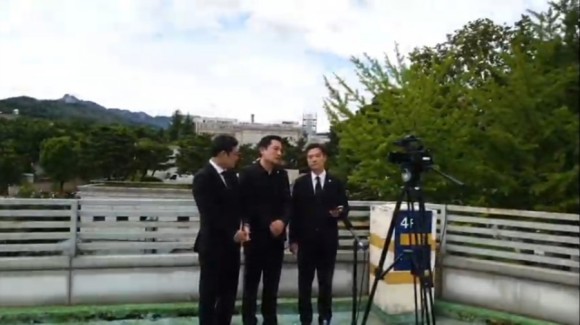서울시청 앞 박원순 분향소 앞 성창경TV서울대병원 장례식장 주차장에 마련된 강용석·김용호·김세석·김용호·양평의 집. 유튜브 ON. 2020년 7월 11일 2시 30분 124