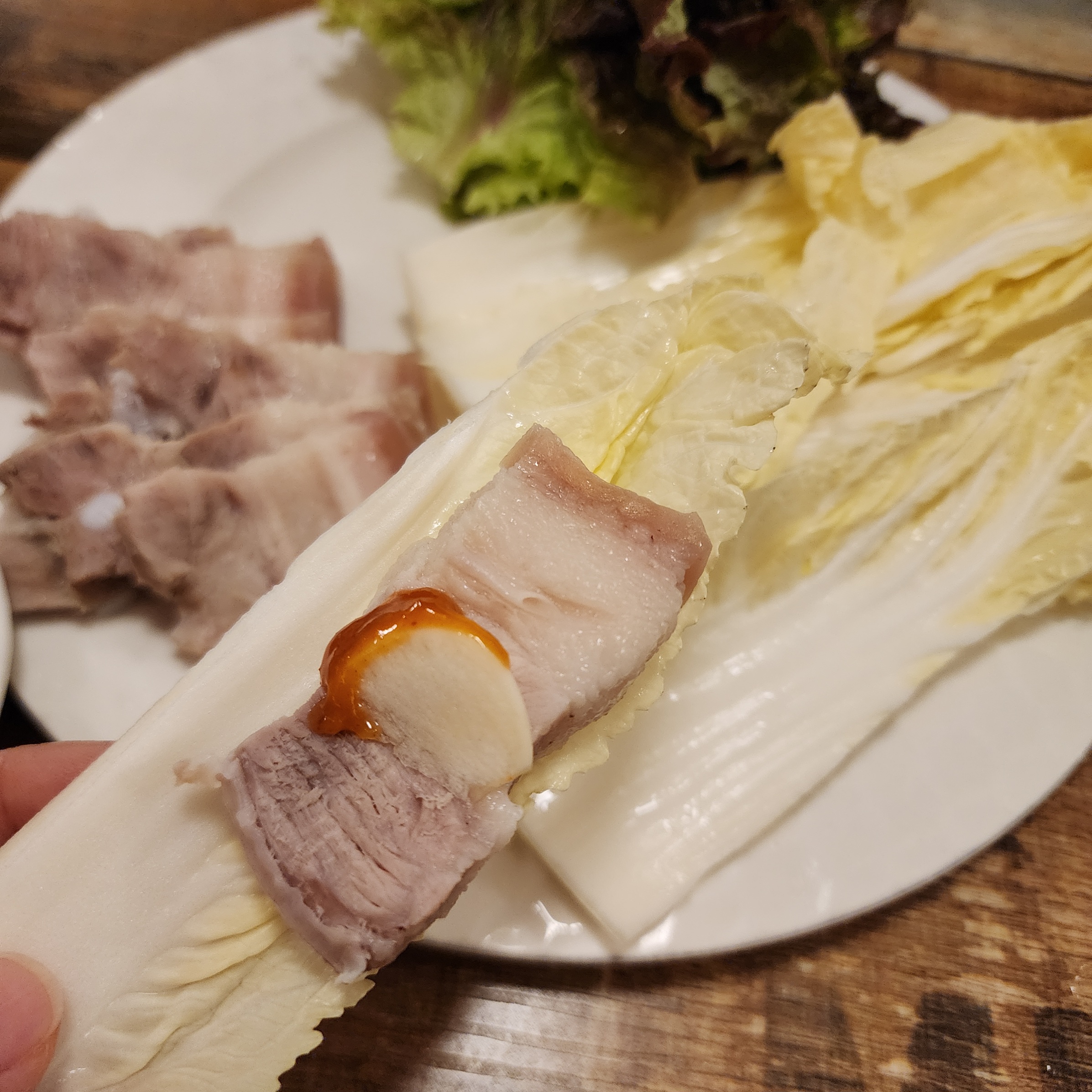 야채와-보쌈