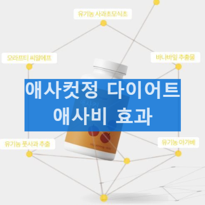 애사컷정 다이어트 식욕조절 체지방 효능 성분 복용법 내돈내산 후기