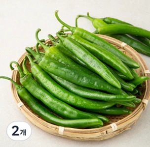 국내산 오이고추&#44; 1kg&#44; 2개