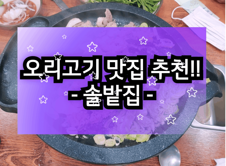  마산 맛집 추천, 오리고기 전문점, 경남 맛집 소문난 솔밭집