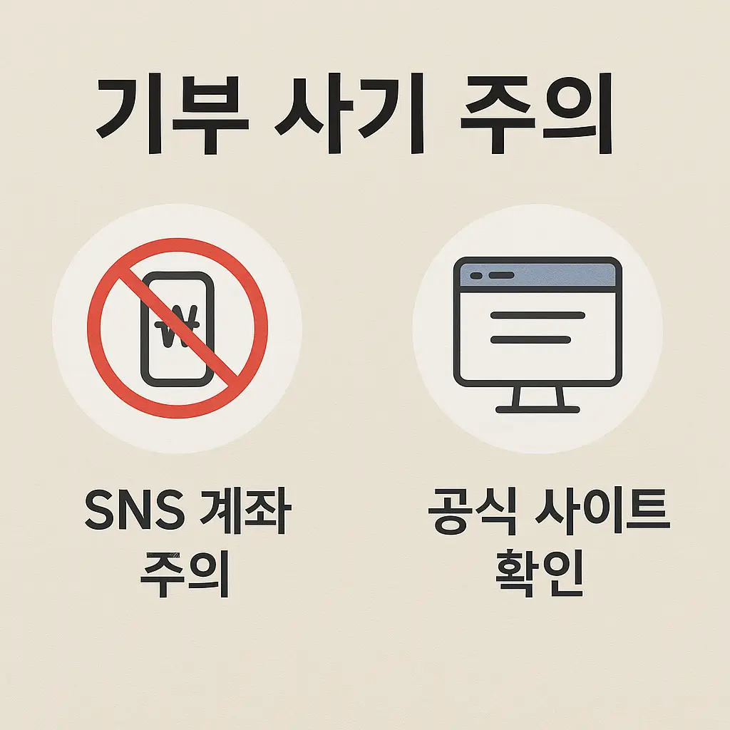 기부-사기-주의