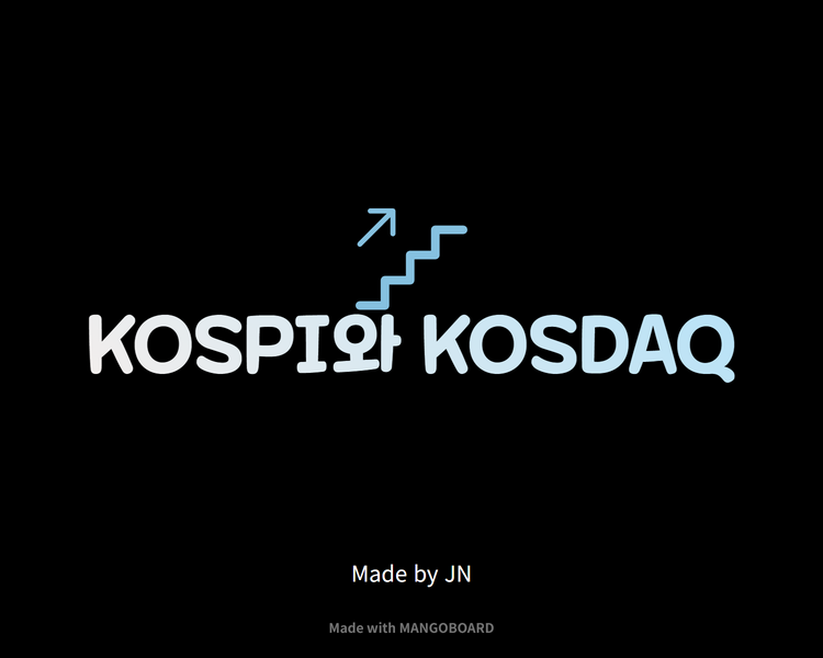  KOSPI/KOSDAQ/코스피, 코스닥 많이 쓰는데 무슨 말인가요?