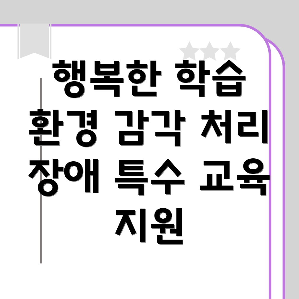 감각처리장애 아동 특수교육