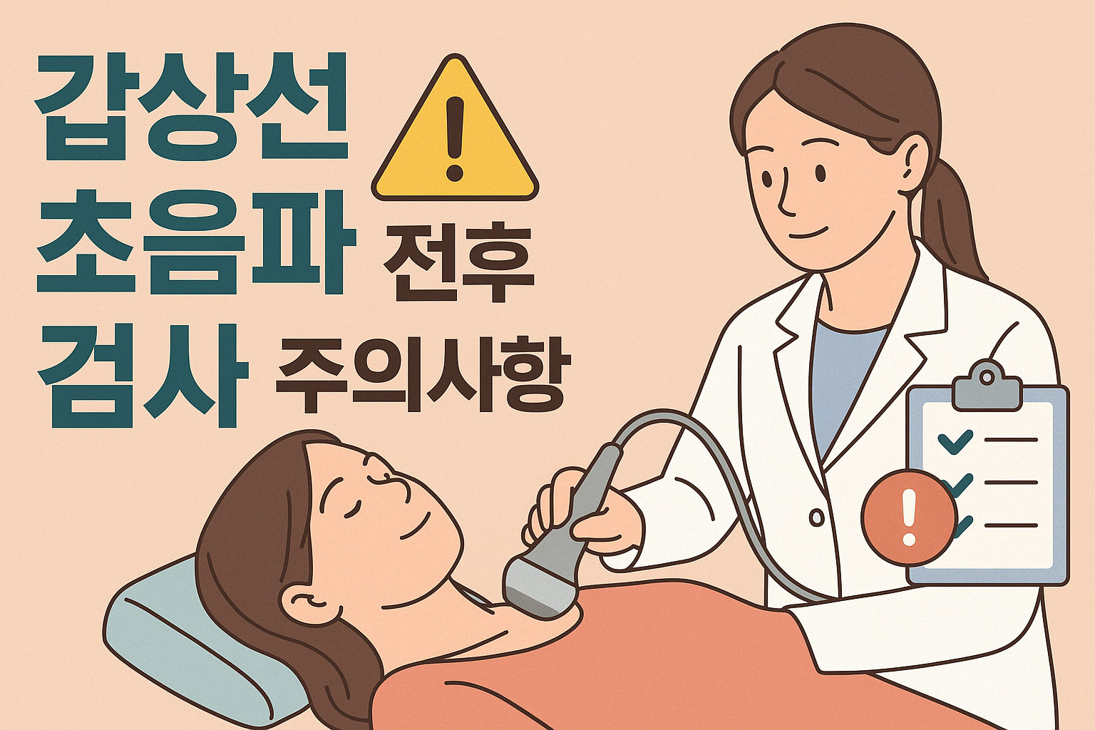 갑상선 초음파 검사 전후 주의사항