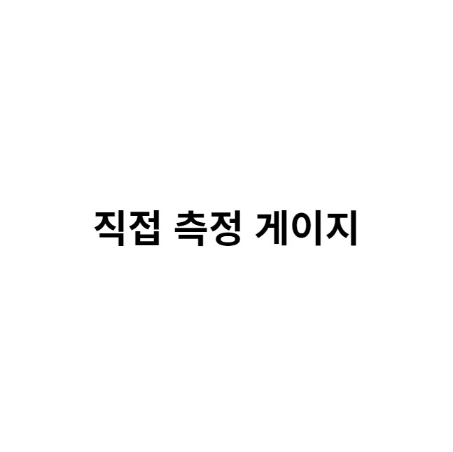  직접 측정 게이지