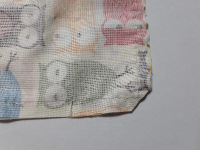 창구멍 제외 바느질한 사진