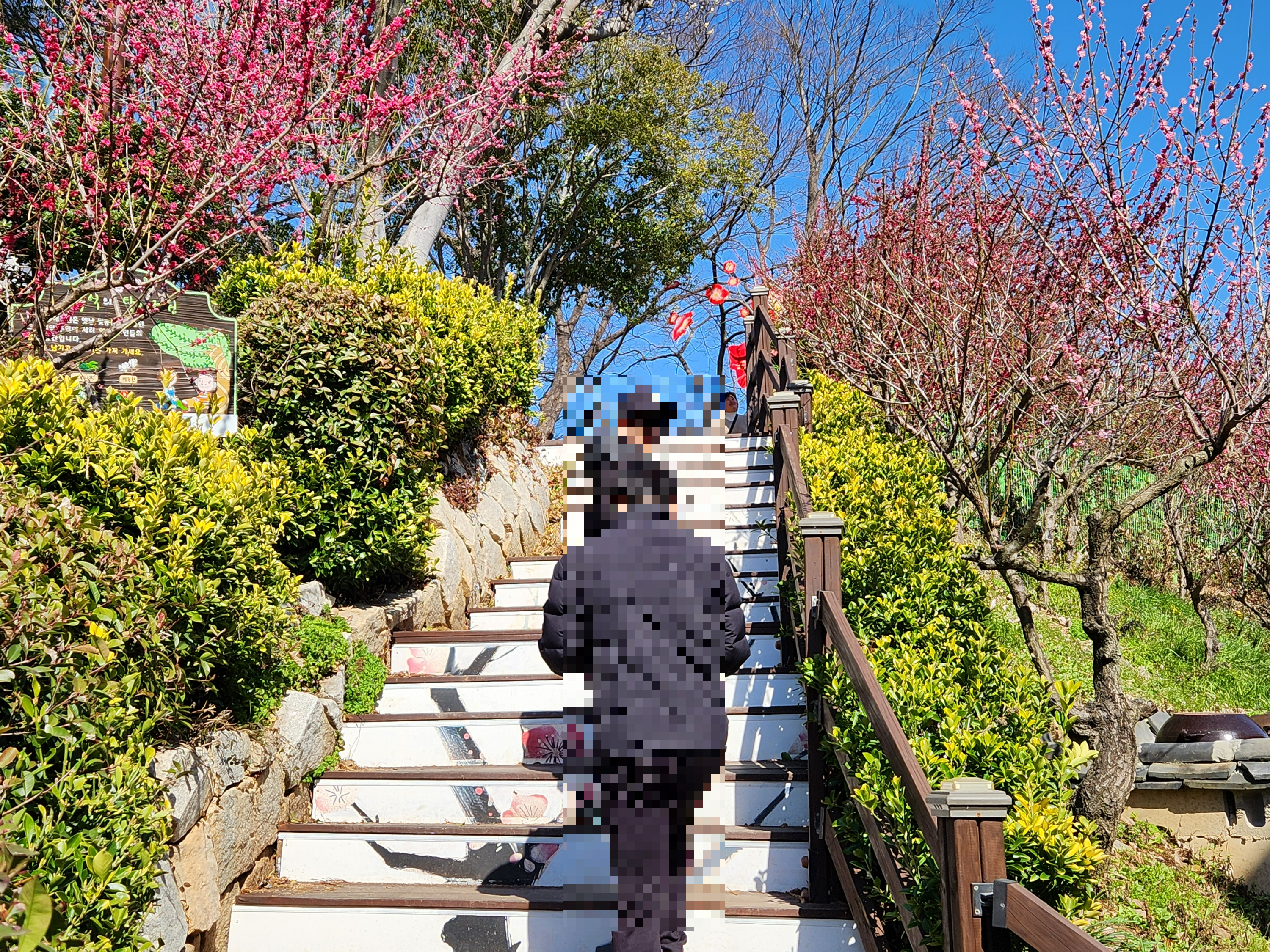 탐매공원 올라가는 계단