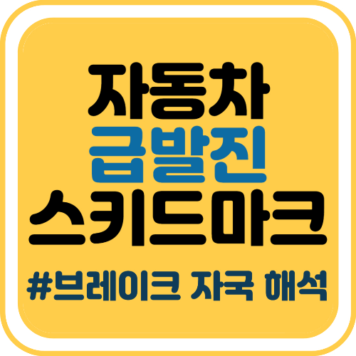 급발진 스키드마크 : 브레이크 자국 해석