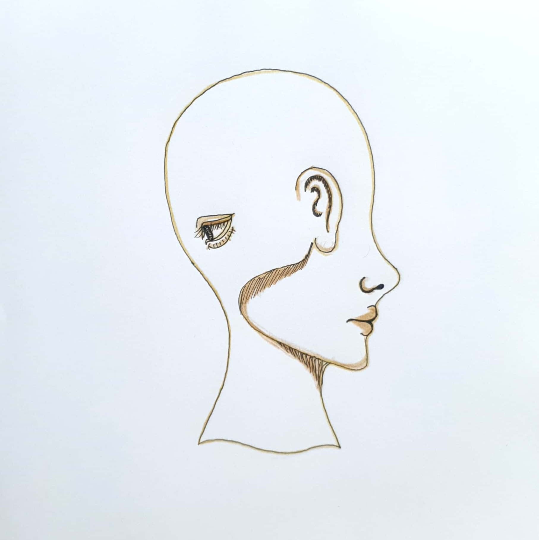  Two Face 두 얼굴 / 일러스트 그림 드로잉 / 얼굴 그리기