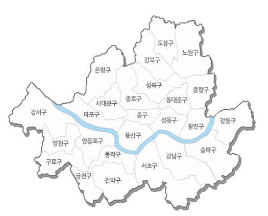 서울시 지도