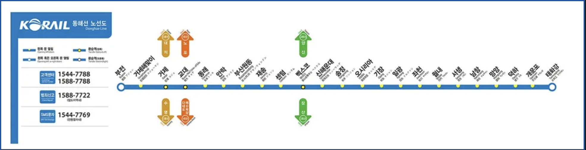 동해선시간표 노선 요금 (2025 최신) 동해선 시간표