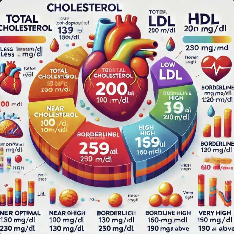 총콜레스테롤 수치별 의미와 기준, LDL, HDL 과 관련된 자료