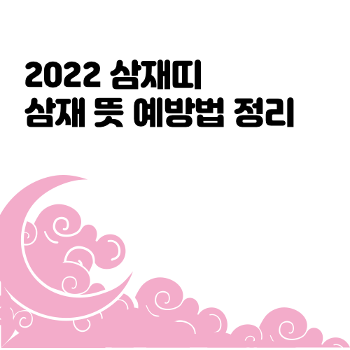 2022 삼재띠 정리