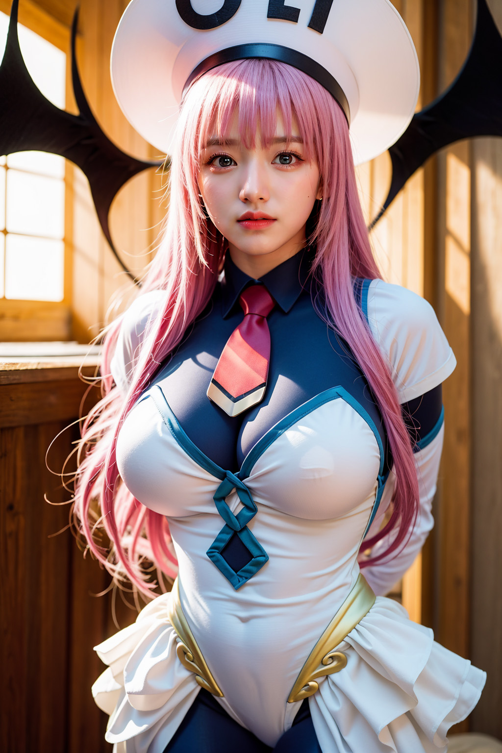  AI로 생성한 트러블 다크니스 라라 사타린 데빌룩 코스프레 실사 이미지 - 2