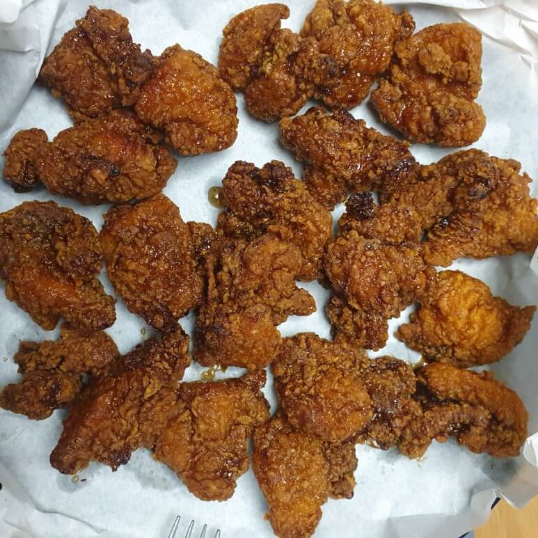 멕시카나 마늘간장 닭강정