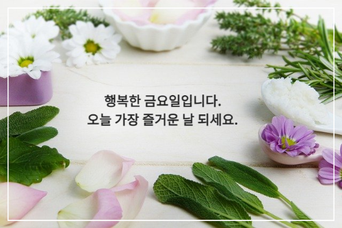 테두리에 하얀색 꽃&#44; 보라색 꽃과 나뭇잎이 있는 액자