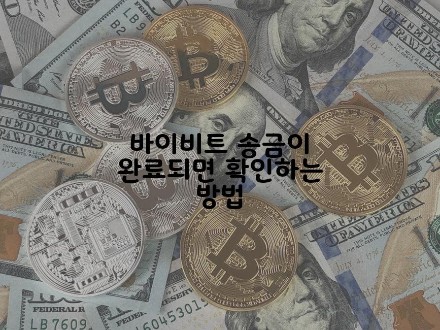 바이비트 송금이 완료되면 확인하는 방법