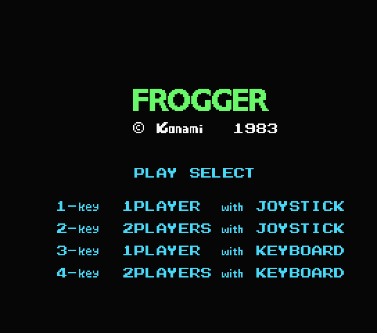 MSX / 재믹스 - 프로거 (Frogger - フロッガー)