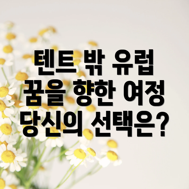 텐트 밖은 유럽