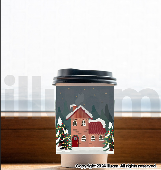 컵홀더 위에 변형할 이미지 올리기