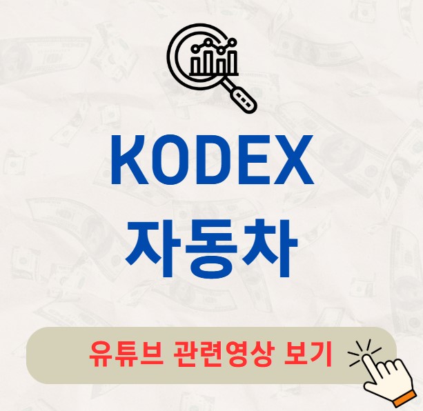 KODEX 자동차 주가 배당금 분배금 수익률 구성종목