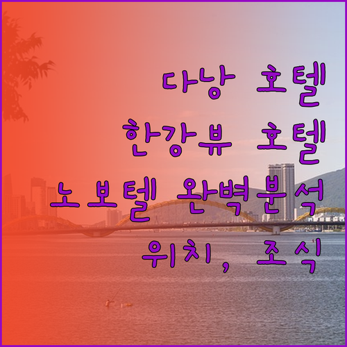 노보텔 다낭 프리미어 한 리버 완벽 