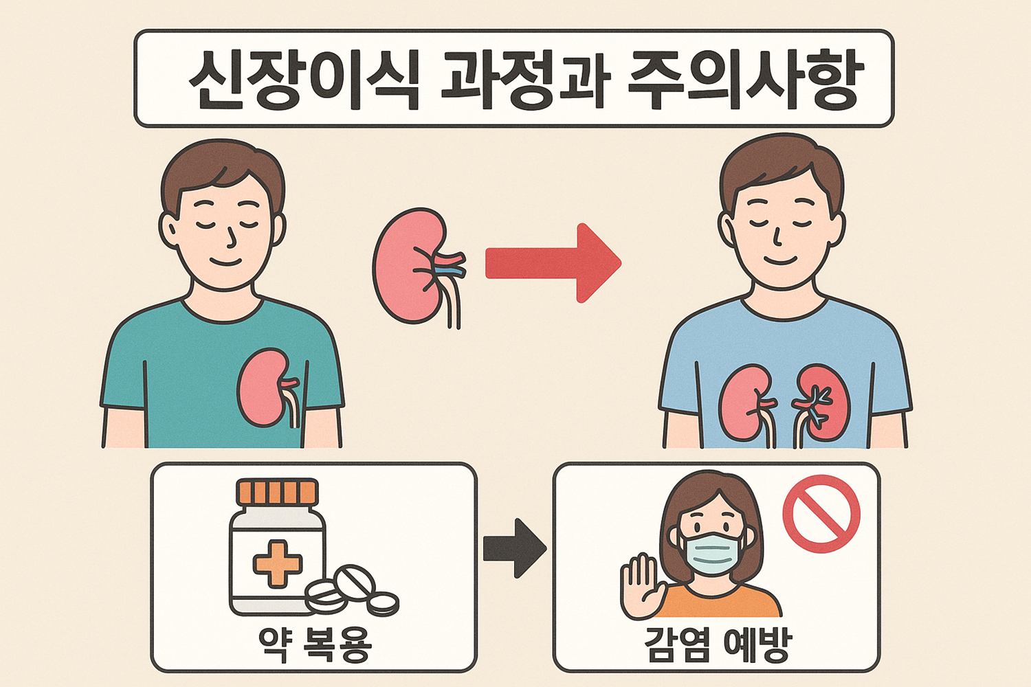 신장이식 과정과 주의사항