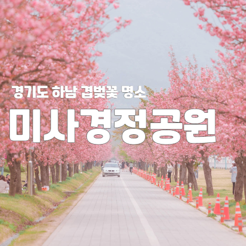  경기도 하남 겹벚꽃 명소 "미사경정공원"