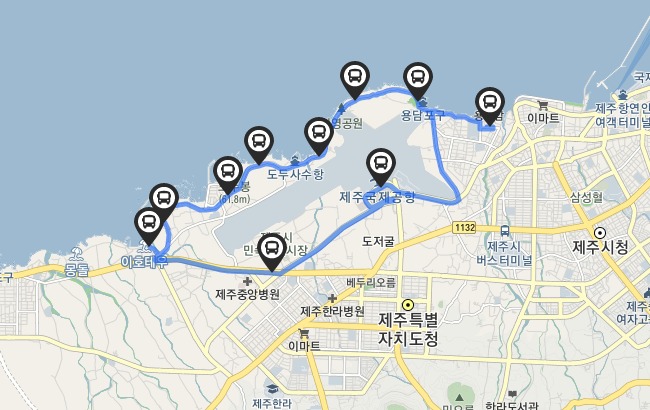  제주도 무료셔틀버스 이용 하기 탐라 자율차