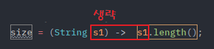 매개변수의 메서드 참조