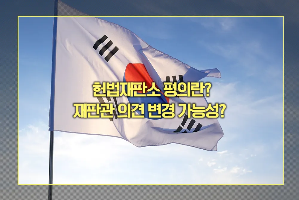 헌법재판소 재판관 평의 뜻