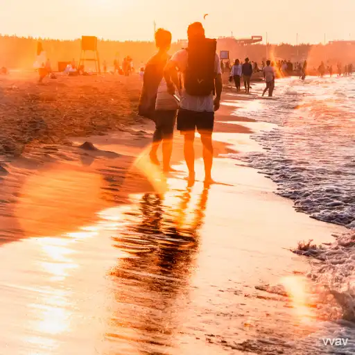 two men at the beach