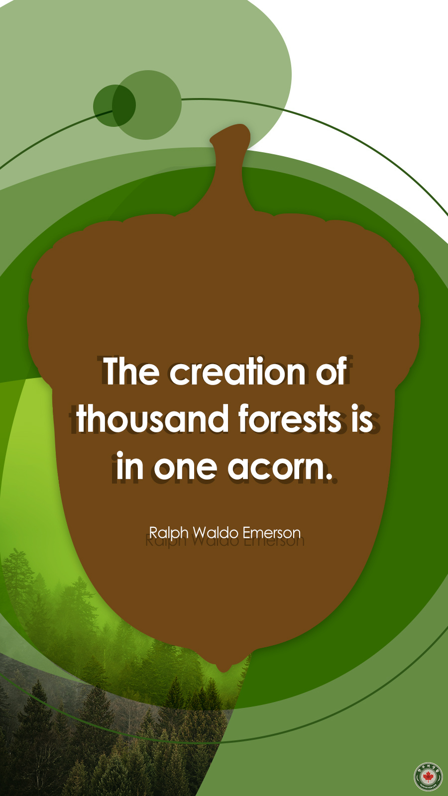  명언 - The creation of thousand forests is in one acorn.