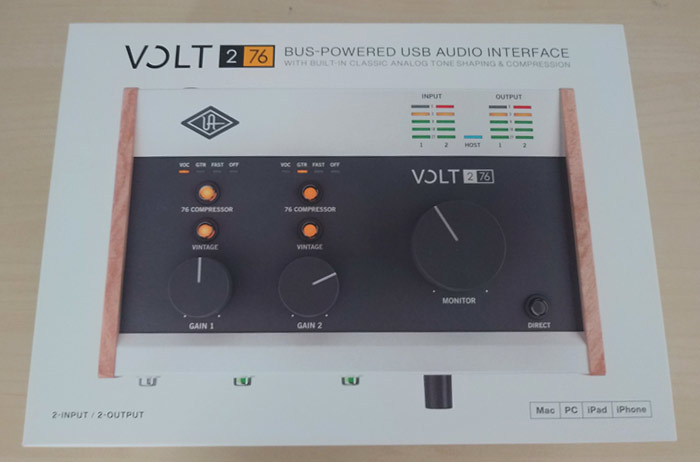  오디오인터페이스 Universal Audio Volt 276 리뷰