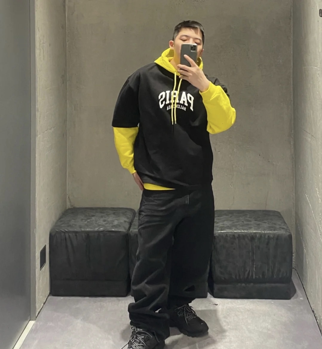  [BALENCIAGA] 발렌시아가 파리 로고 반팔 티셔츠 612965 TLVL7 (2 COLOR)