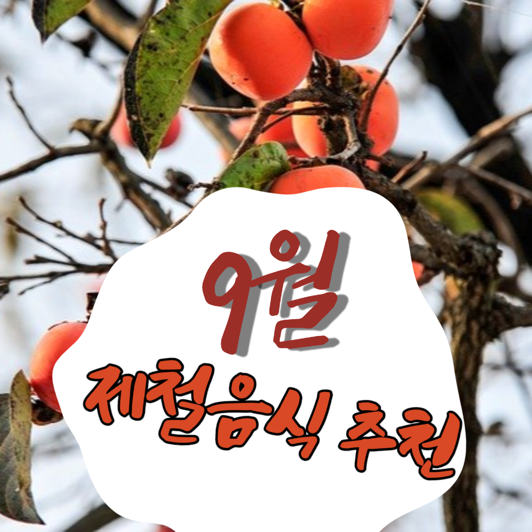  9월 제철음식 추천 음식 가족 모두의 건강을 지키자.