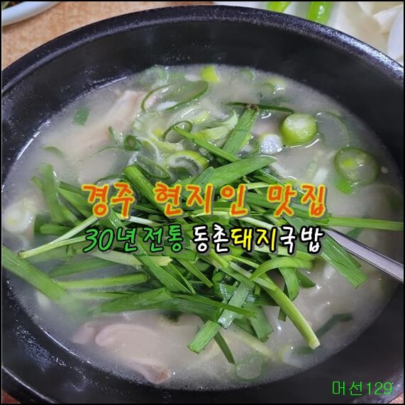 경주 현지인 맛집 동촌돼지국밥