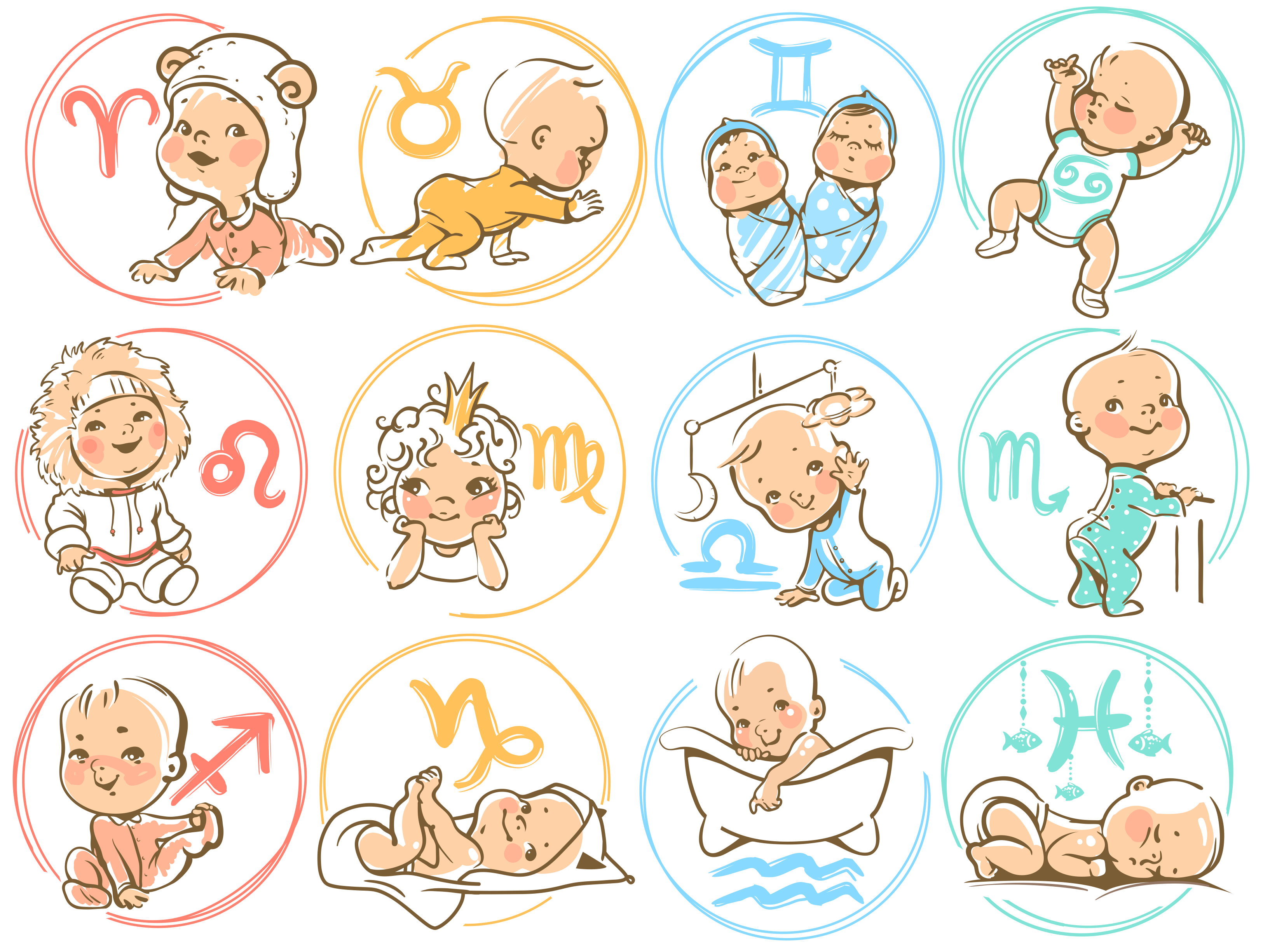 12 astrology sign babies